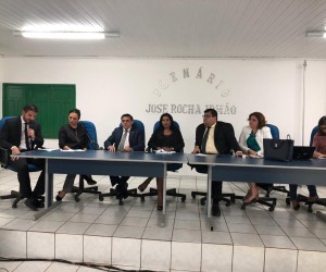 Audiência Publica em Urucui-PI - Presidindo a Messa - Discussão sobre a Vara do Trabalho